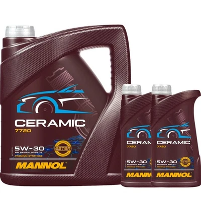 MANNOL Ceramic 5W-30 7720 Huile Moteur API SN Plus ACEA C3, 7 L - Photo 1/4