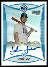 2008 Bowman Chrome Prospects Refractor John Jaso Rookie Auto 317/500 #BCP264