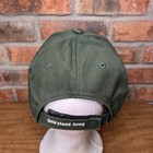 Green vintage baseball strapback hat with white “Dairyland Seed” text and small white logo patch on the back panel.