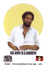 Sir Andy Roberts - Wisden Cricketer of the Year 1975 - Official Ltd Edtion Print