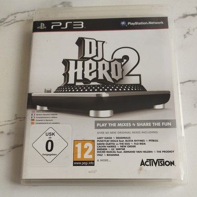 DJ Hero 2 Playstation 3 PS3 - 2010 Videospiel Activision Party Multiplayer Musik