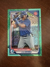 2024 Bowman Chrome Prospects Aqua Refractors SAPPHIRE Josh Rivera /125