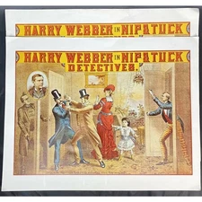 Harry Webber Nick & Tuck Detective Poster 13x11 Historical Theatre Show