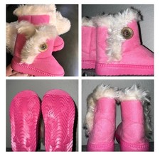 PINK FURRY TODDLER GIRLS BOOTS