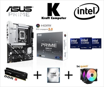 PC AufrüstKit Intel Core Ultra 9 285K (24x 5,7GHz)+ASUS Prime Z890-P +16GB DDR5