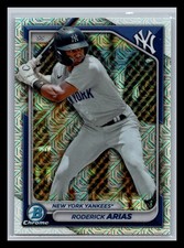 Roderick Arias New York Yankees #BCP-100 2024 Bowman Chrome Prospects Mojo