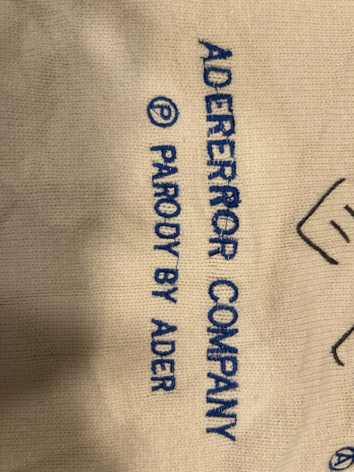 ADER ERROR Graphic Turtleneck Pullover Sweater Cr… - image 4