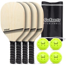 Paddles Set 4 Balls Carry Case Classic GoSports Pickleball Regulation