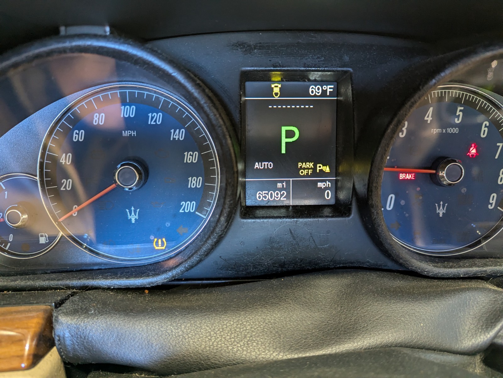 Maserati GranTurismo 2009-2012 Instrument cluster