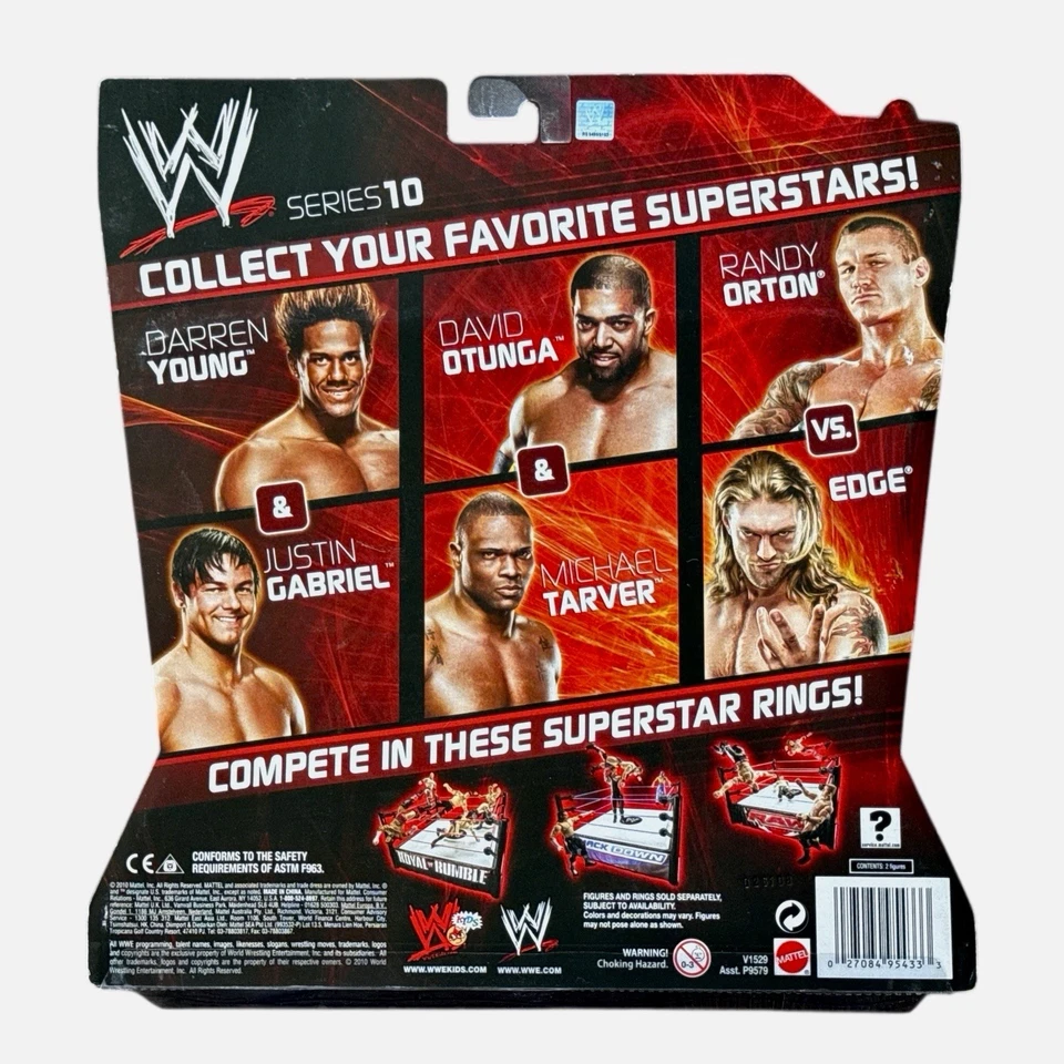 WWE EDGE Y RANDY ORTON FIRMADO ULTIMATE RIVALS PAQUETE DE 2 CON CERTIFICADO DE AUTENTICIDAD JSA MUY RARO Foto 2 de 3