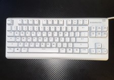 SteelSeries Apex 3 TKL White Wired Gaming Keyboard Anti-Ghosting Compact RGB