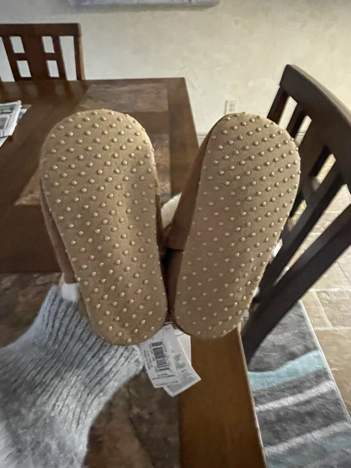 Old Navy 6-12 Months Brown Suede & Faux Fur Booties Shoes New With Tags - Image 3 of 4