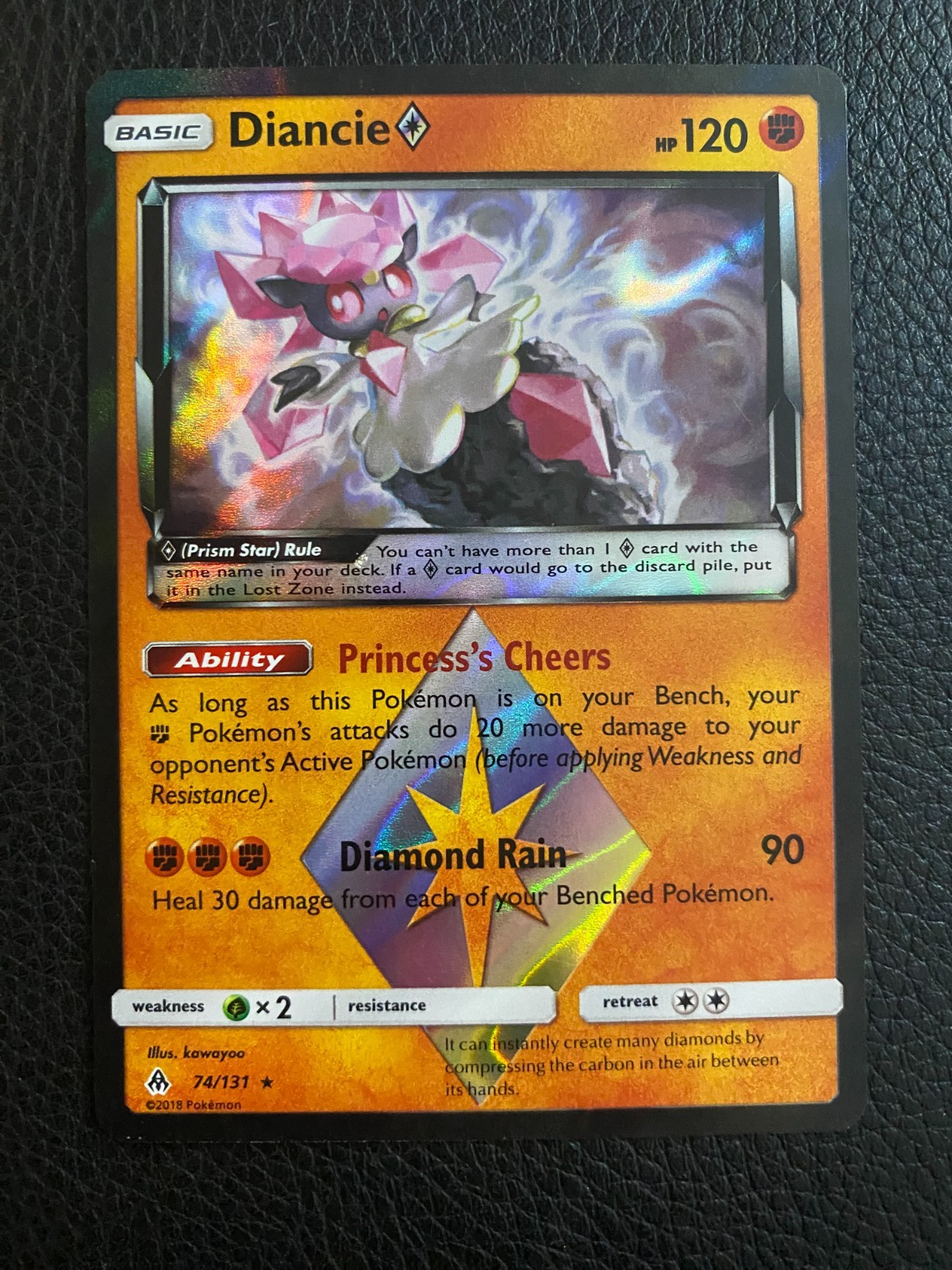 Diancie Prism Star 74/131 Sm-Forbidden Light Holo