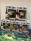 Demon Slayer Funko Pop Lot Of 5 Nezuko Tanjiro Aoi Haganezuka Zohakuten