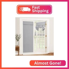 RYB HOME Tricia Door Curtain - Blackout Curtains Room Darkening Privacy Tie up W