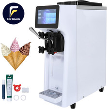 Commercial Ice Cream Machine 10.6 QT/H Yield 1000W Single Flavor Counterto