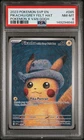 2023 POKEMON SVP EN-SV BLACK STAR PROMO #085 PIKACHU WITH GREY FELT HAT PSA 8