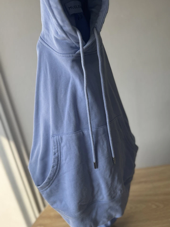 Sudadera con capucha azul Mugler x H&M talla S Foto 4 de 4