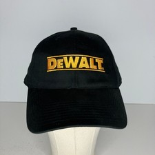 DEWALT Hat Men's Adjustable Snapback Black Yellow Embroidered Logo