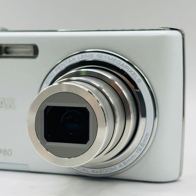 PENTAX Optio P80 White Compact Digital Camera Tested Working