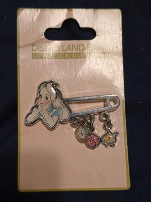 DLP Disneyland Paris Alice in Wonderland Pastel Dangle Brooch Pin (PinPic 12221)