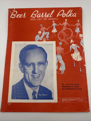 c1934 Sheet Music Beer Barrel Polka Lew Brown Kyser Bernstein Piano Vocal Guitar