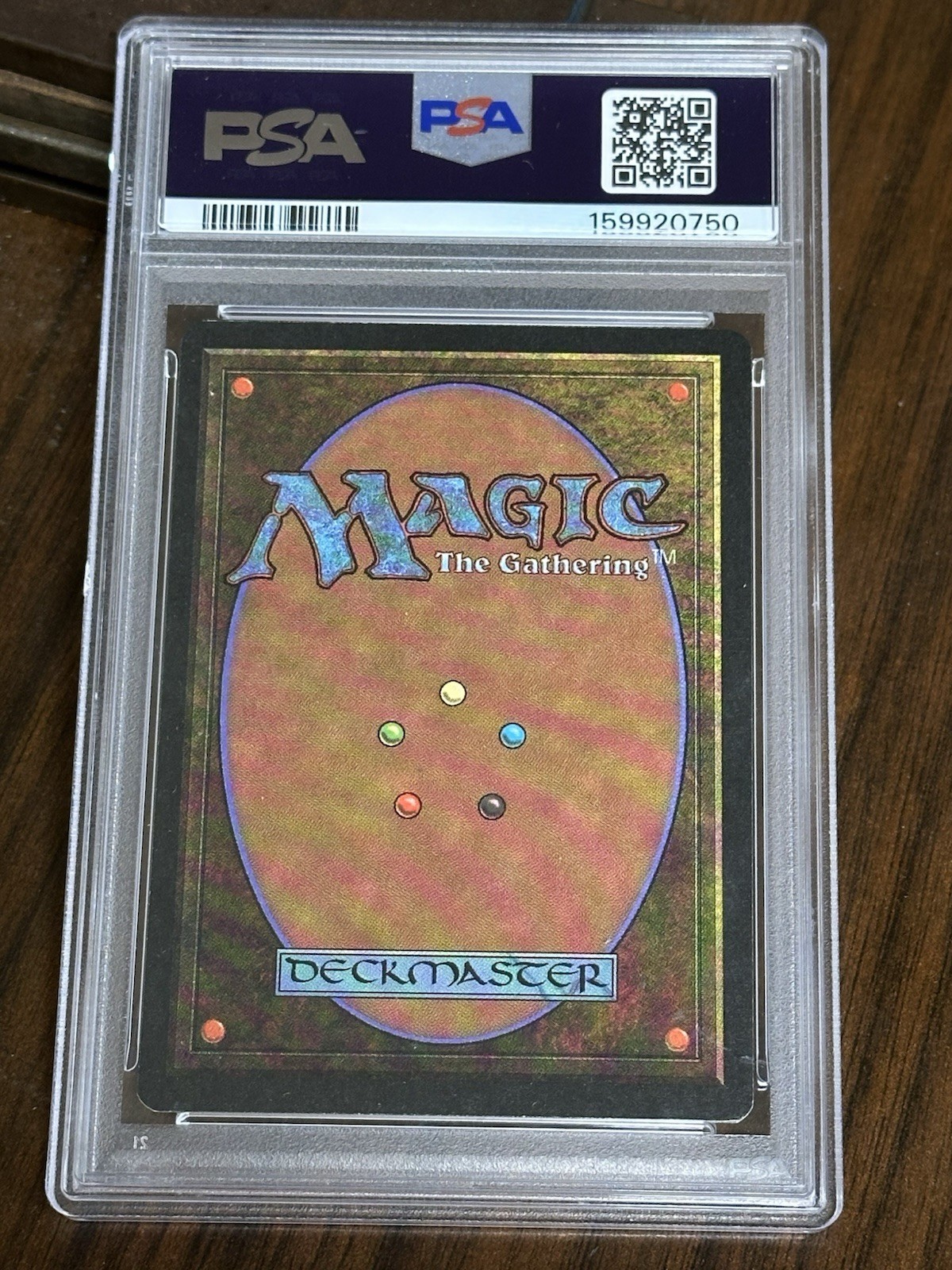 1994 Magic The Gathering Revised Lightning Bolt PSA 9 Mint! view 2