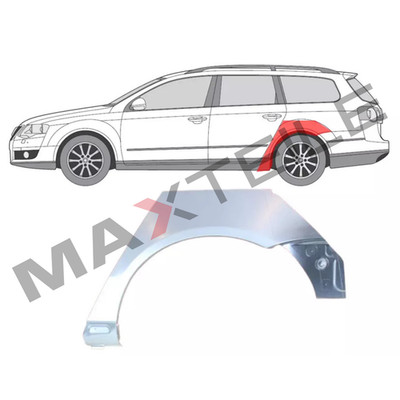 Für Volkswagen Passat 2005- 2010 4 tur Radlauf reparatur blech/ Links