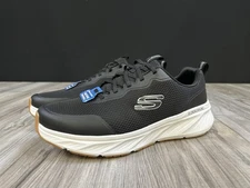 Skechers Edgeride Rekze Black 232835WW Mens Size 12 Extra Wide EE Walking Shoe