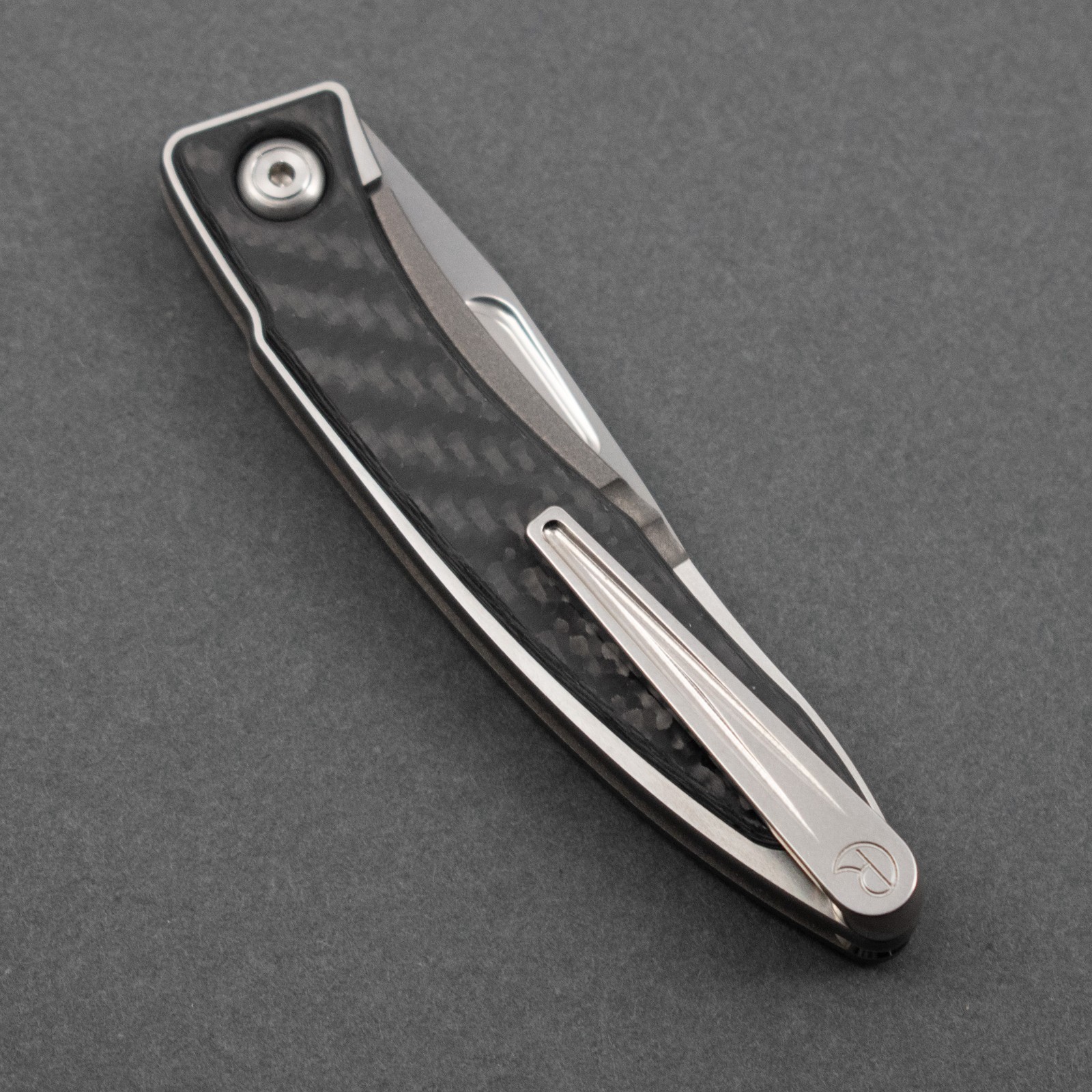 NEW! Chris Reeve Mnandi, Carbon Fiber Inlays (Gen 2), Polished Blade w/ Full Kit