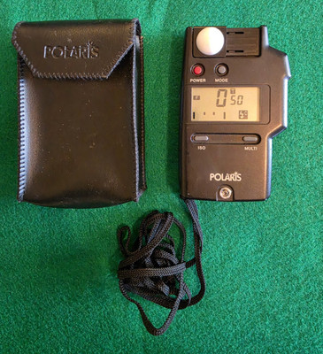 Polaris Flash Meter Flash Light Meter for Camera w/ Case & Lanyard