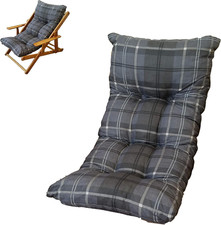 Cuscino Imbottito Di Ricambio per Poltrona Sdraio Relax Colore Grigio Scuro Scac