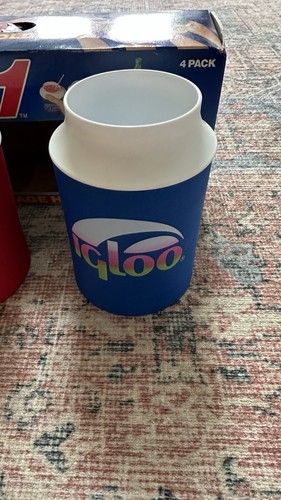 Vintage Igloo SET 3 portabevande isolati 1987 SCATOLA APERTA Doozie - Foto 2 di 5