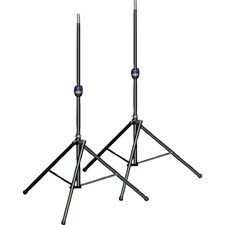 Ultimate Support TS99BL Tall LevelingLeg Speaker Stand Pair Black