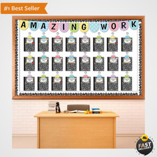 24 Pcs Student Work Display Bulletin Board Composition Notebook Classroom Dec...