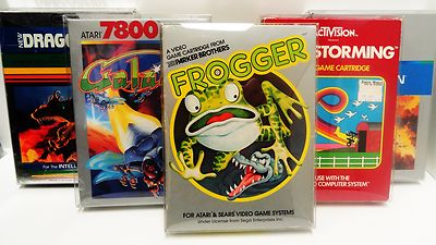5 Box Protectors ATARI 2600 / 5200 / 7800 Video Games  ColecoVision Display Case