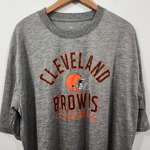 Fanatics Cleveland Browns Logo T-shirt Marbled Brown Gray Big Men's 2XLT - Bild 2 von 11