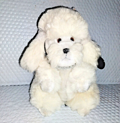 【pois】square poodle onepiece / white White Poodle Life Size Dog Animal Statue Decor Prop – LM Treasures