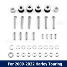 Sissy Backrests Rack Quick Release Docking Hardware Kit for Harley Touring 09-24