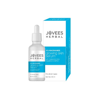 Jovees Herbal 12% Niacinamide Glowing Skin Serum With Hyaluronic Acid, - 30ml
