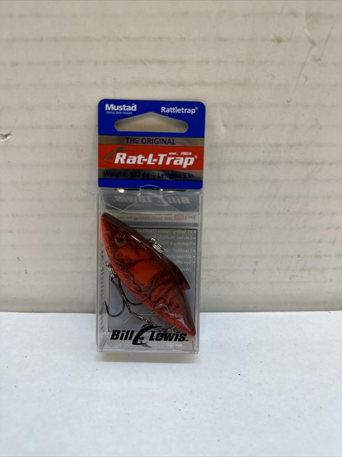 Bill Lewis Rat/L/Trap Fishing Lure 1/2 Ounce Red Crawfish RT46R | eBay