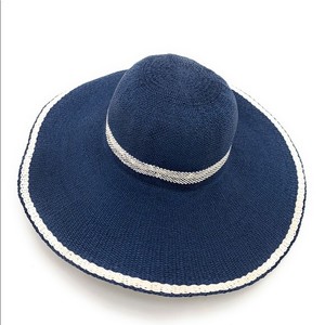 navy blue floppy sun hat