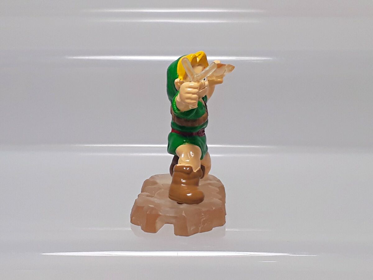 Link Legend of Zelda Ocarina of Time Full Color Collection Figure Bandai  1.4in