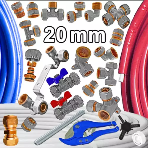 20mm Schraubfittings für Aluminium Mehrschichtverbundrohr für 20 x 2,0mm