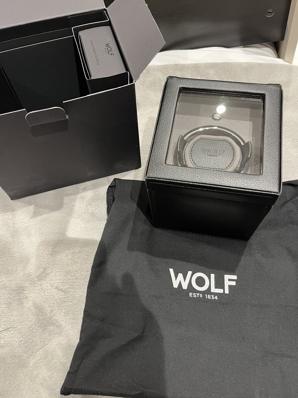 New Wolf Watch Winder module 1.8 Black eBay