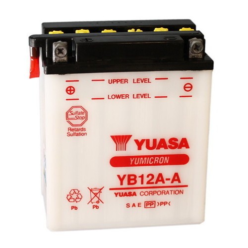 Batterie Gel YB12A-A 12V 12Ah Pour Kawasaki GPZ 750 R R1 1982 | Étanche Et Sans Entretien