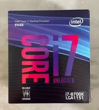 Intel Core i7-8700K 3.70 GHz Hexa-Core (BX80684I78700K) CPU Processor NEW IN BOX