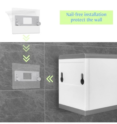 Ubeesize Toilettenpapierhalter – Klebehalterung Oder Freistehend – Wasserdicht & Platzsparend