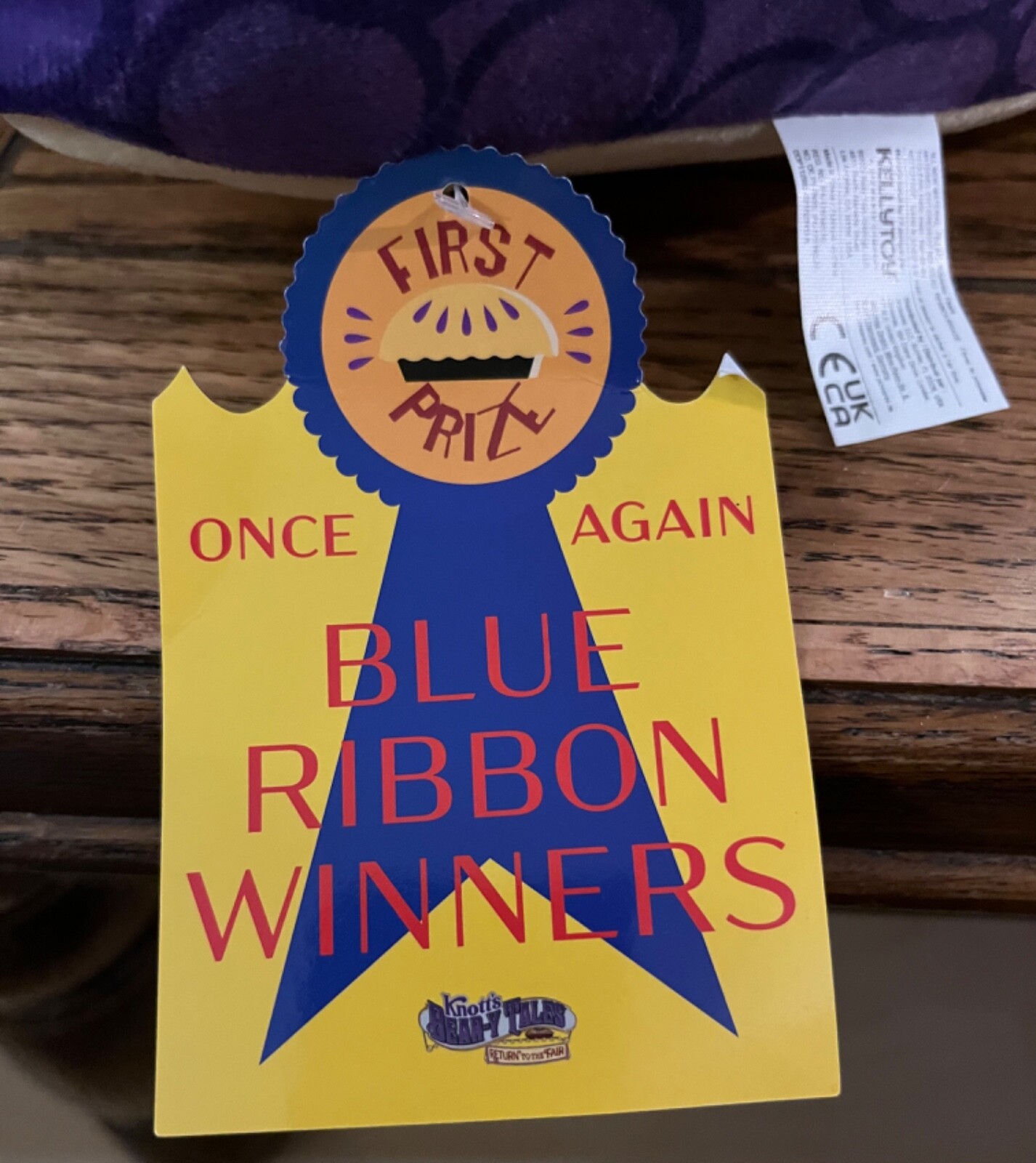 Squishmallow Knott’s Berry Farm Boysenberry Pie Slice Plush New With