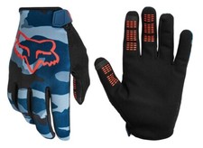 Fox Ranger Gant Vélo MTB Downhill BMX Moto Enduro Gants S Bleu Camouflage